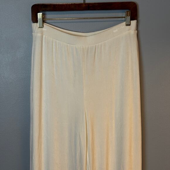Chico's Travelers White Slinky Dress Casual Pants Size 1  or size 8 Travel Easy - Picture 4 of 7